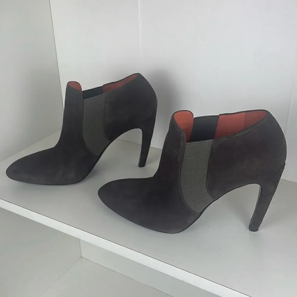 Via Spiga Suede Ankle Boots Booties 7.5